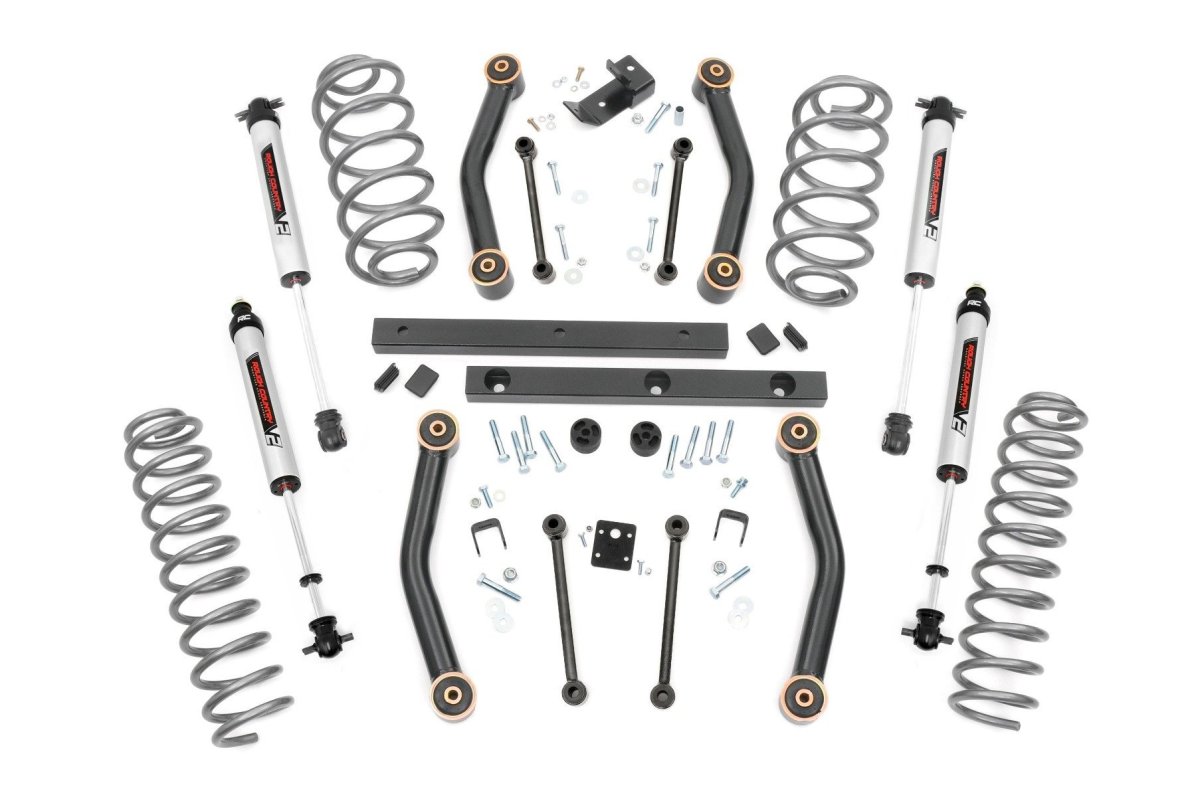Jeep Wrangler Unlimited Suspension Lift Kit - Rough Country - 4 Inch N3-Series - '04-'06